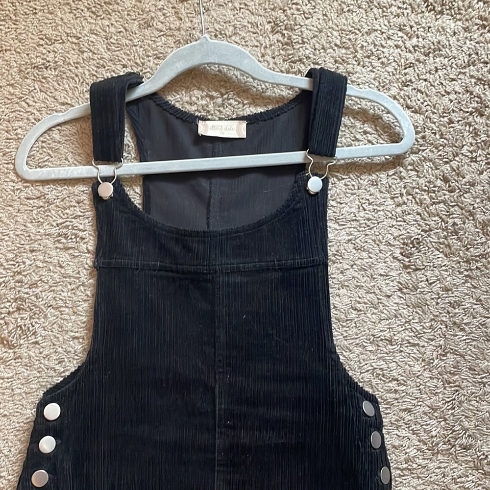 denim overall dress